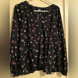 Women's Old Navy Floral Blouse Size L